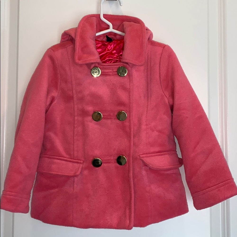 Baby Gap Pink Double-Breasted Kids Coat